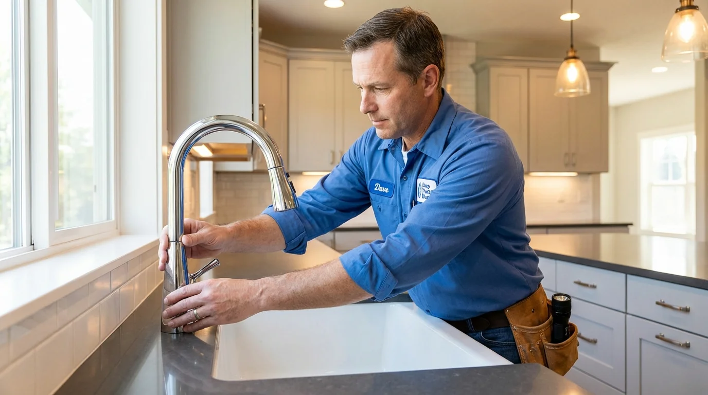 Kitchen faucet installation by Johns Plumbing LLC in Circle