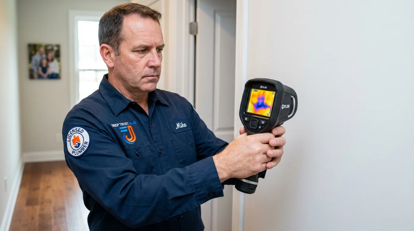 Thermal imaging leak detection by Johns Plumbing LLC in Circle